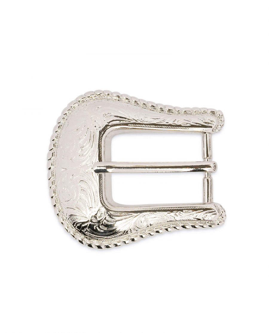 womens western belt buckle silver nickel WENI25SILV 2
