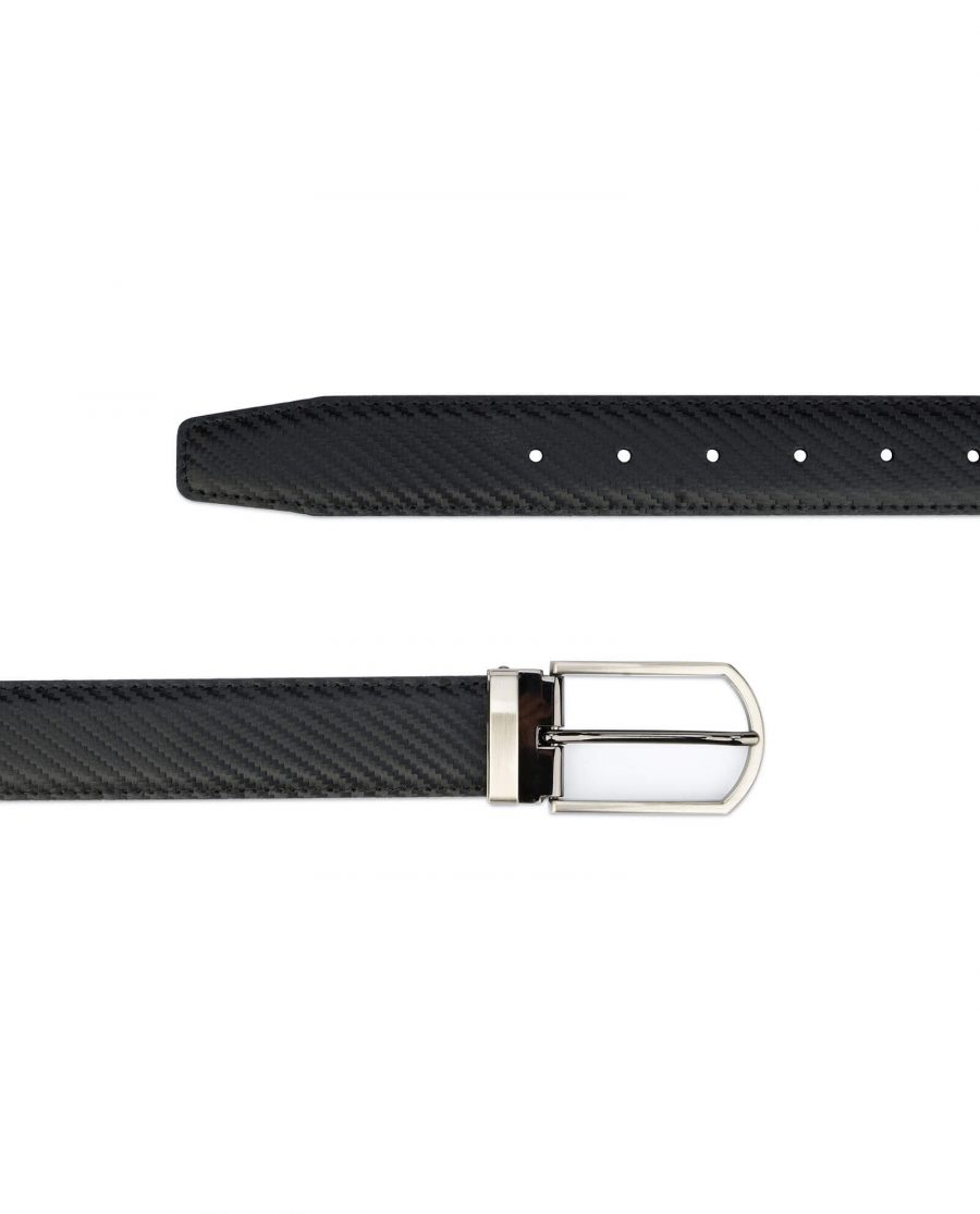Carbon fiber Leather Belt For Men 35 mm 2