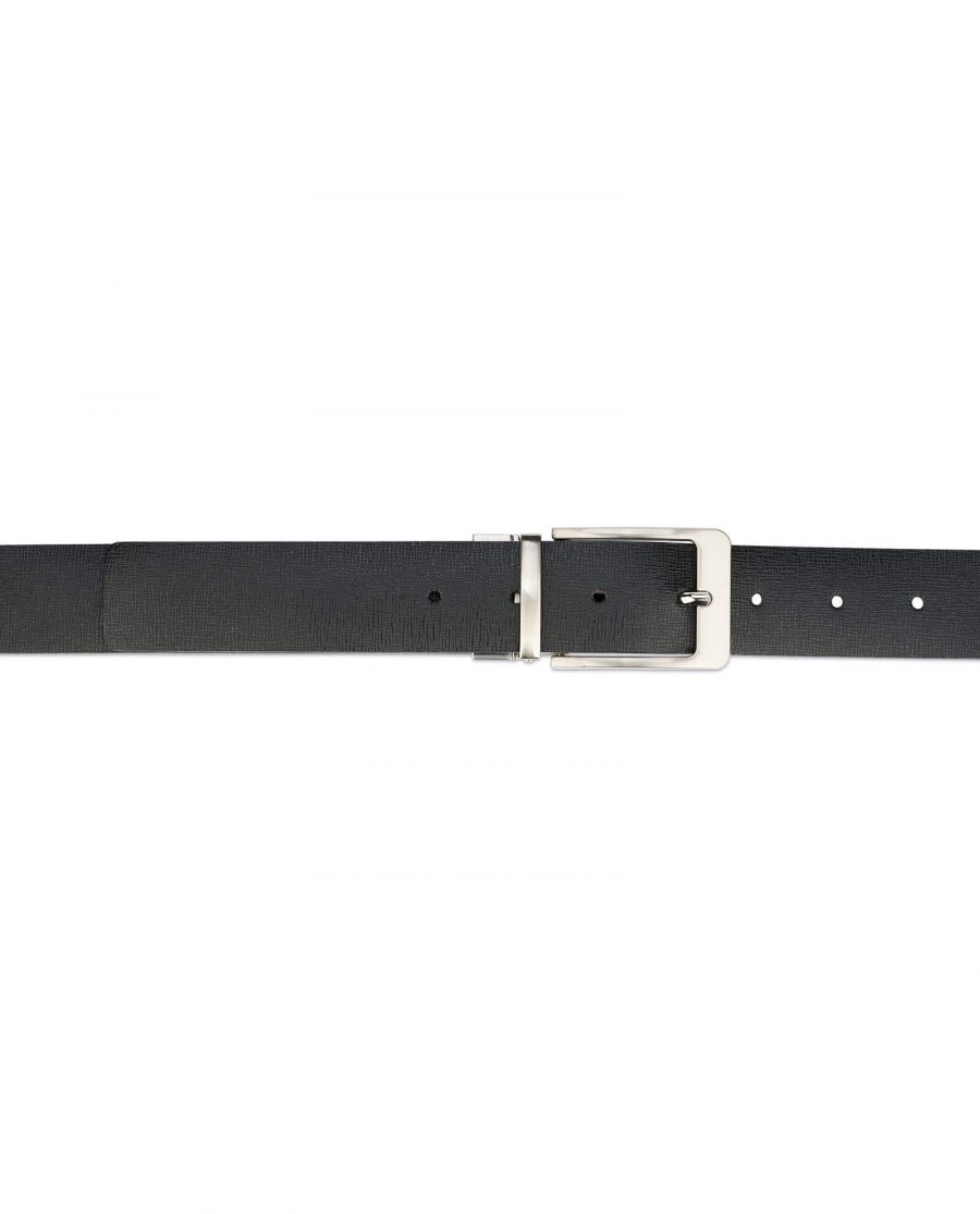 mens belt reversible saffiano leather 3 5 cm 2