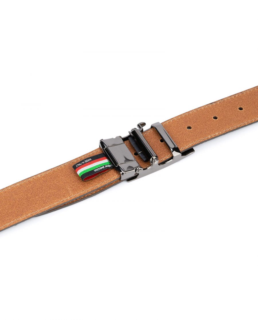 mens brown suede belt