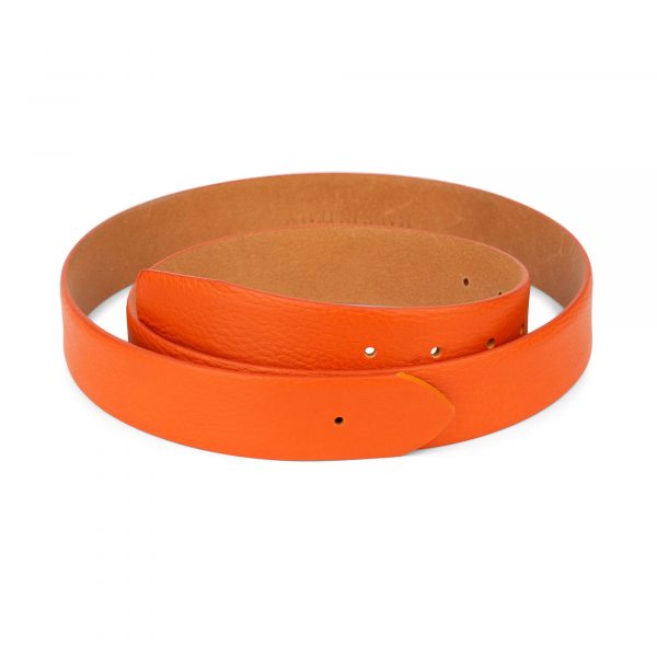 orange belt leather no buckle 1