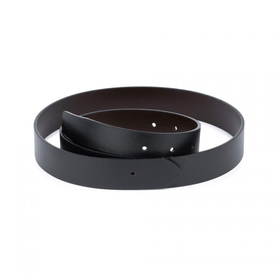 reversible mens leather belt without buckle 1