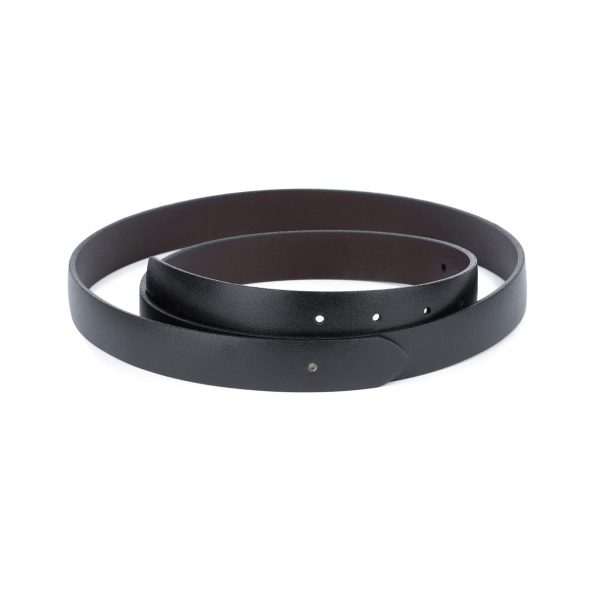 reversible no buckle leather belt 25 mm 1