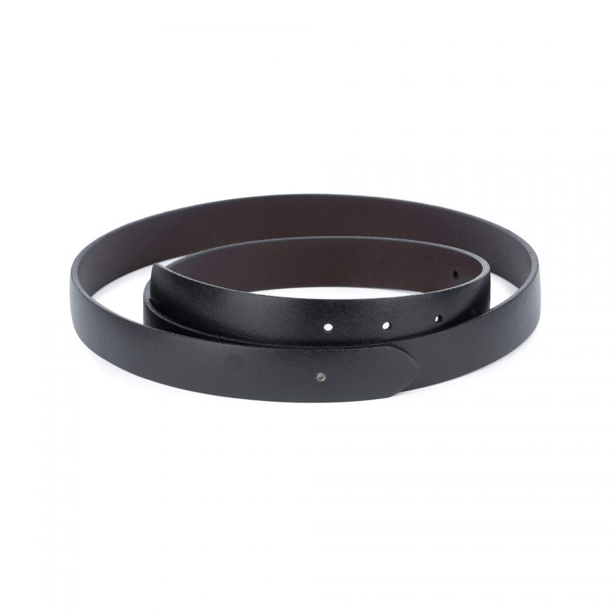 reversible no buckle leather belt 25 mm 1