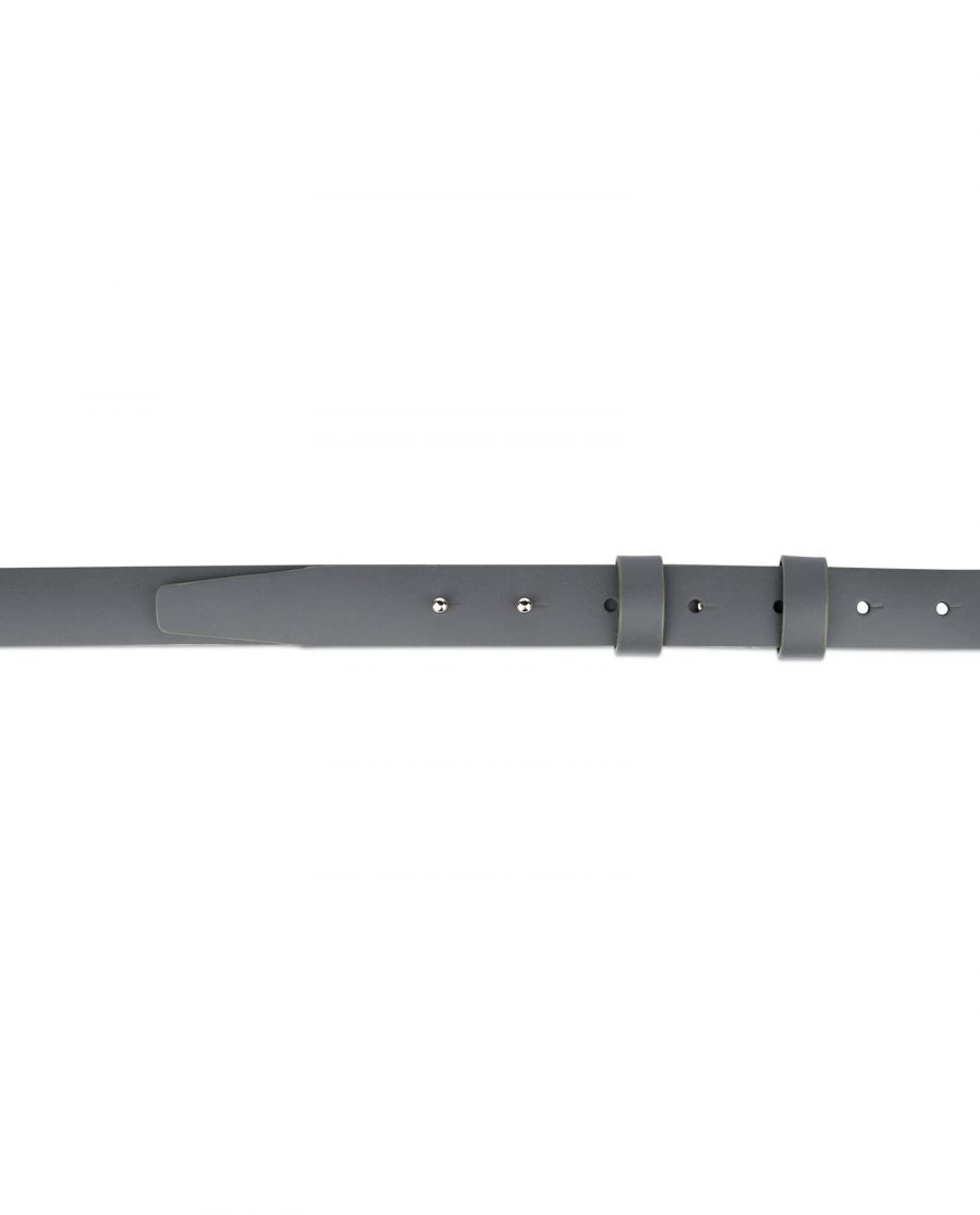 1 inch womens gray belt without buckle 3