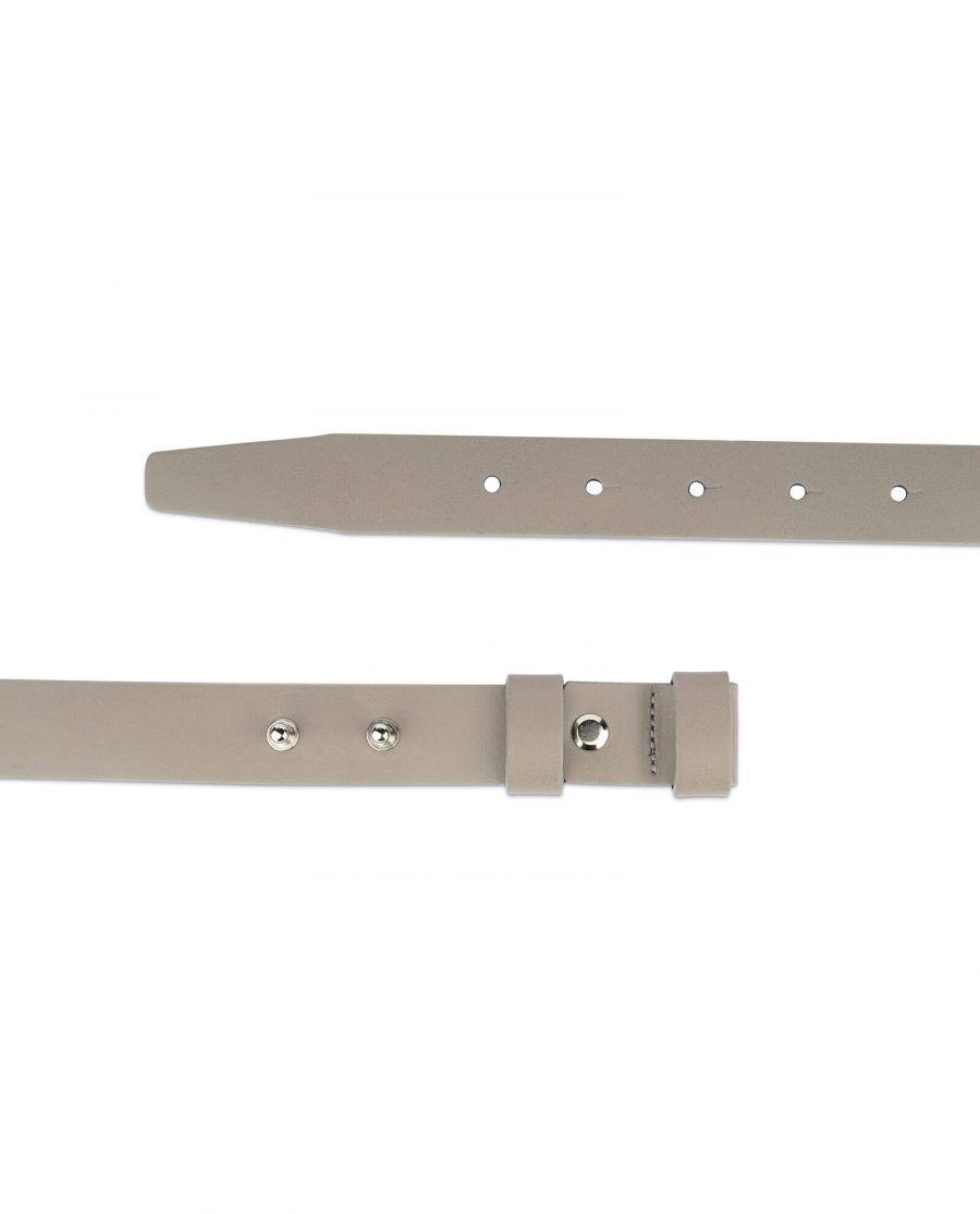 1 inch womens taupe belt without buckle 2