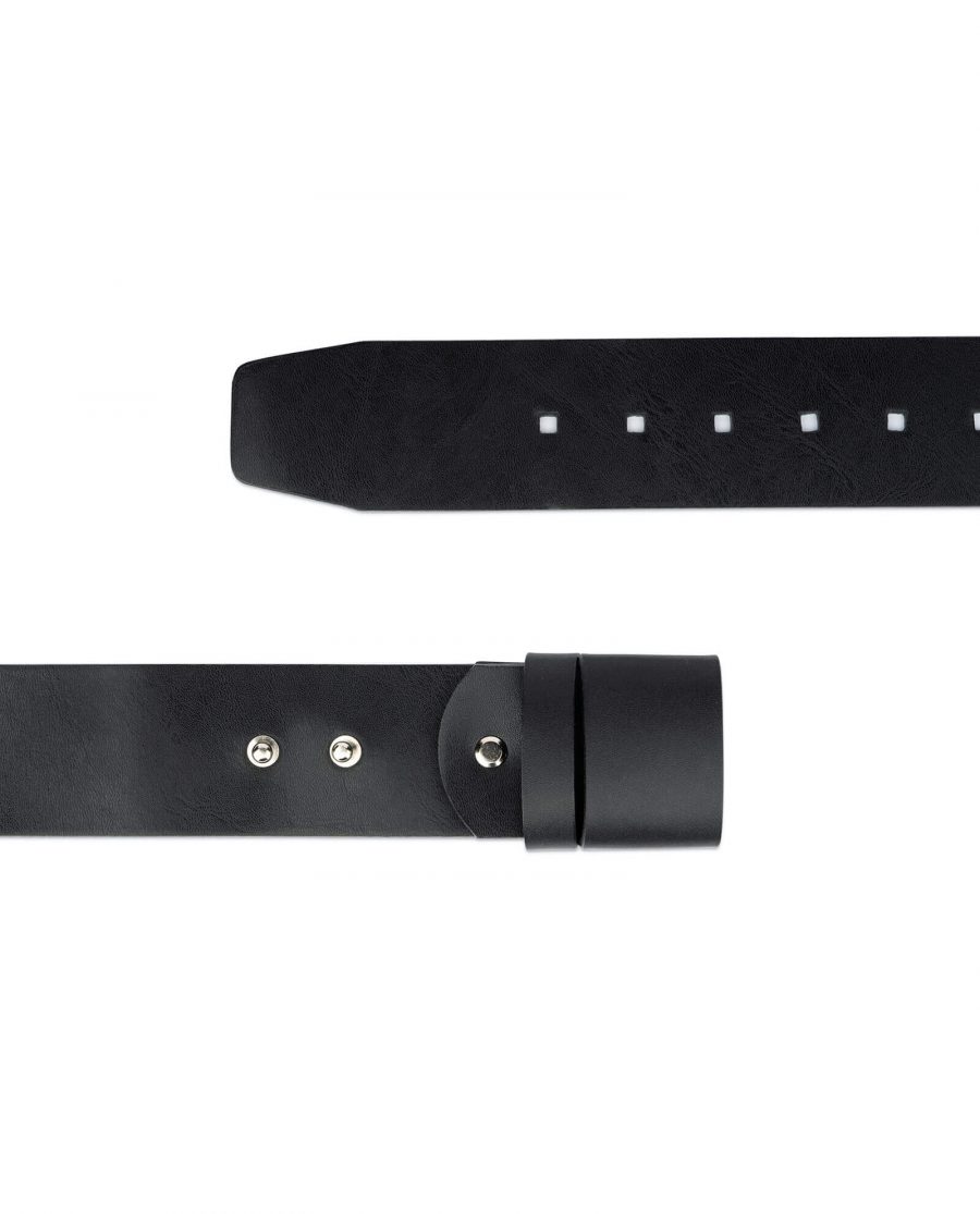 2 inch black belt without buckle 2