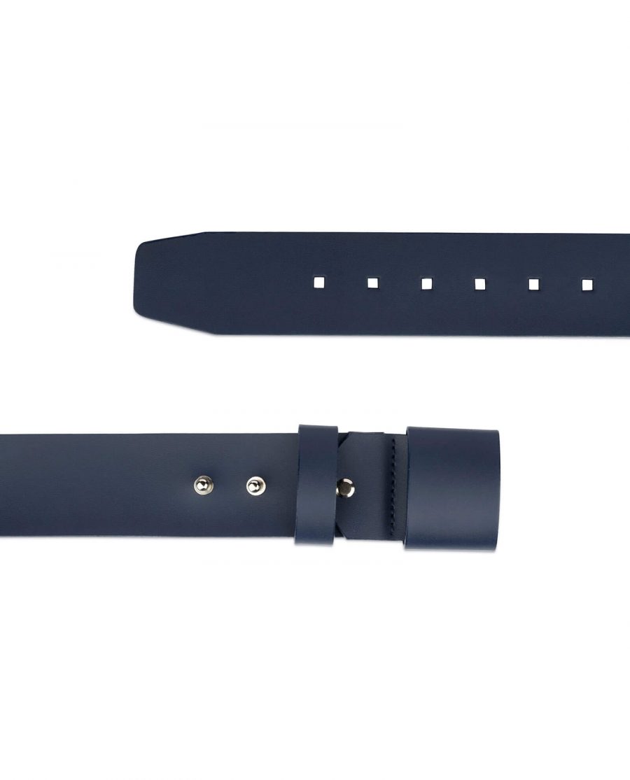 2 inch navy womens belt without buckle 2