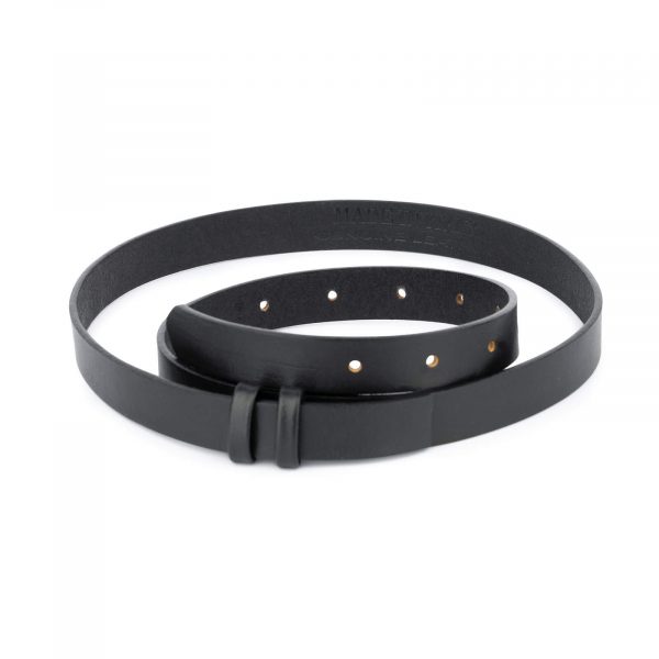 black belt leather strap 20 mm 1