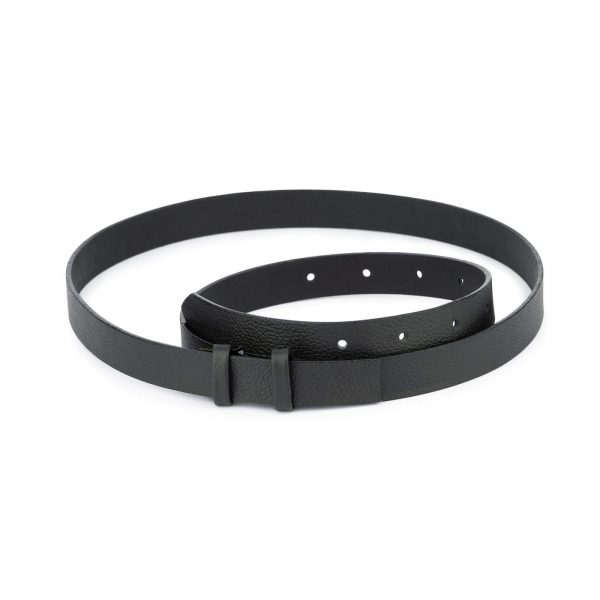 black leather belt strap 20 mm 1