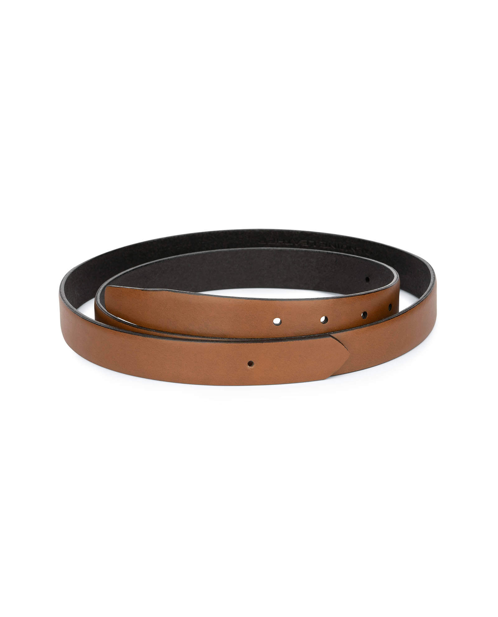 Buy 1 Inch Brown Leather Belt Strap 