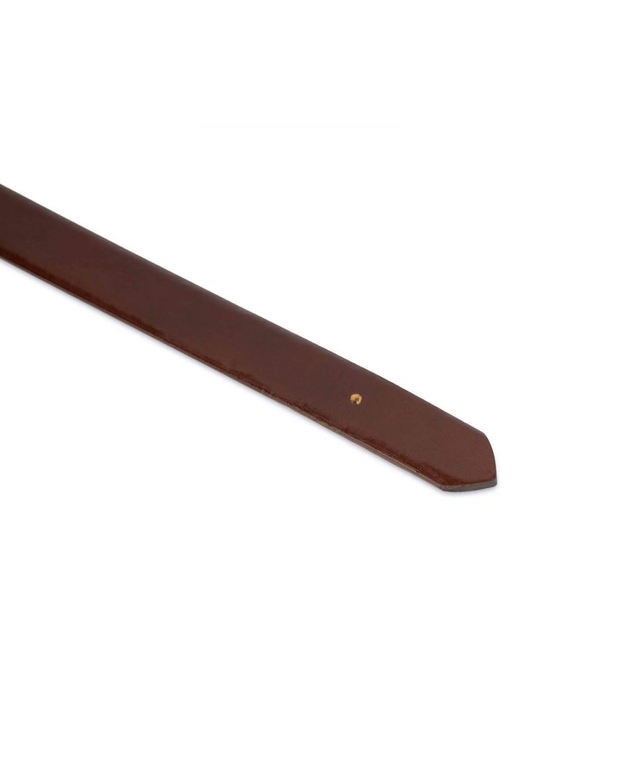 1 inch cognac leather belt strap 3