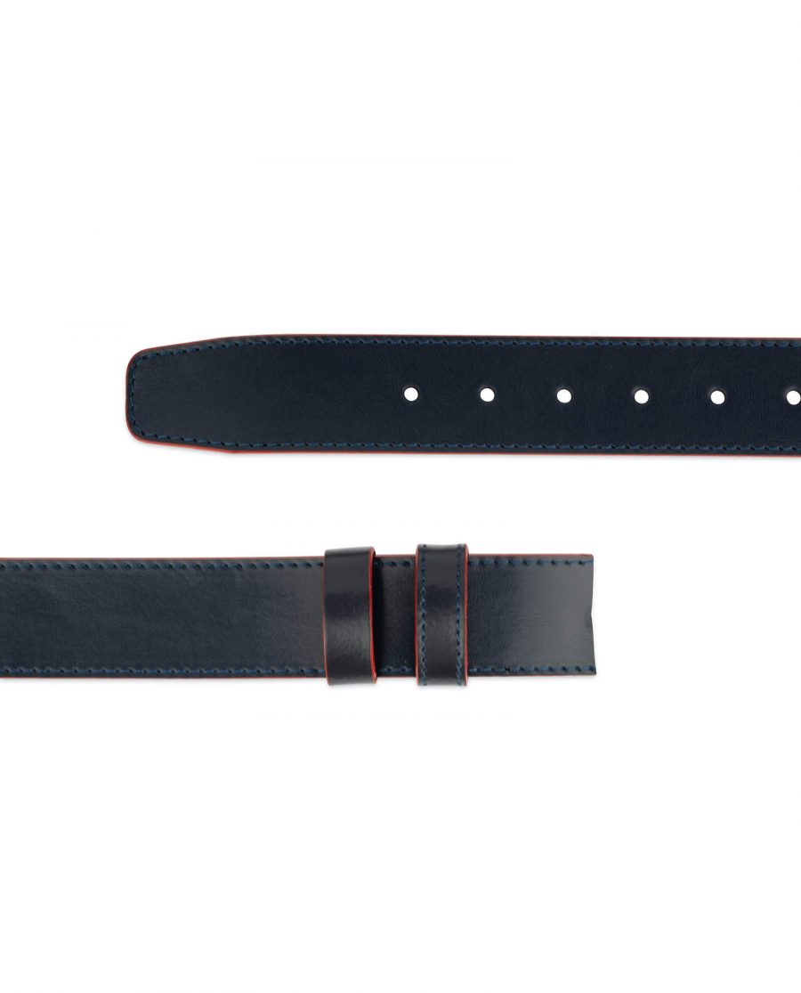 mens navy blue belt strap 1 5 inch 2