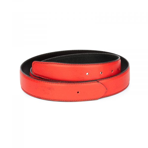 replacement mens red belt strap 1