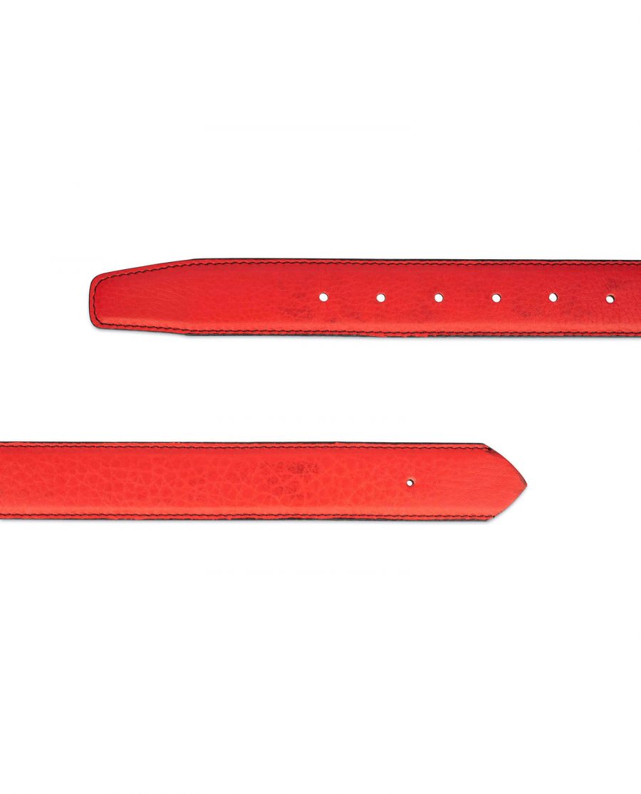 replacement mens red belt strap 2