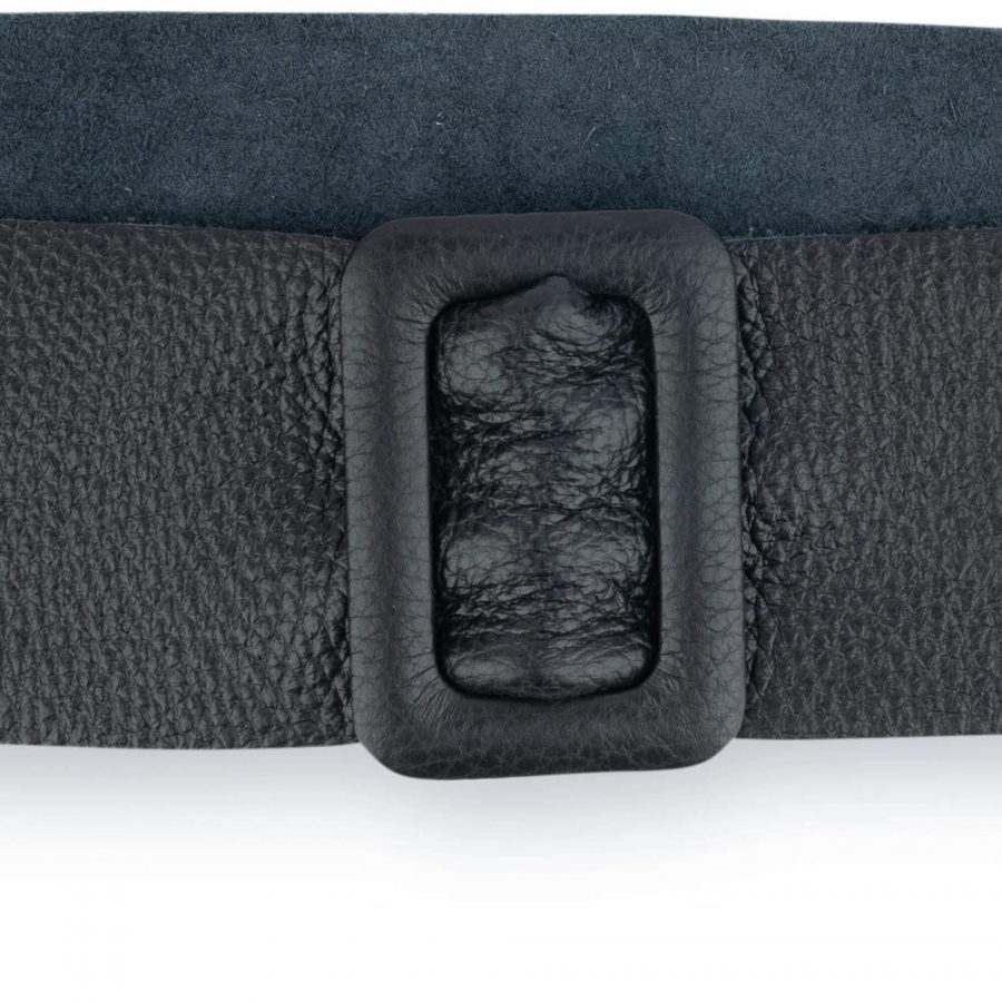 Black High Waist Belt For Dresses Wide 5 5 cm 2