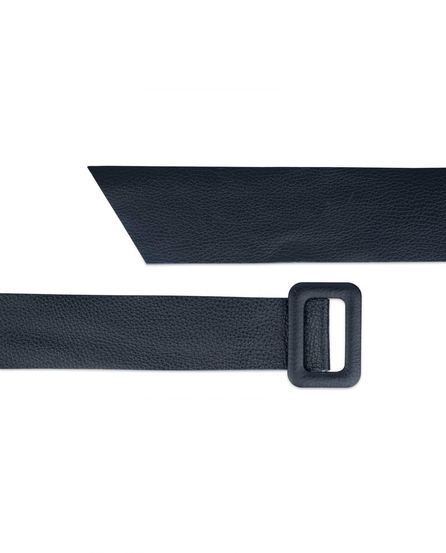 black high waist belt for dresses wide 6 cm 2