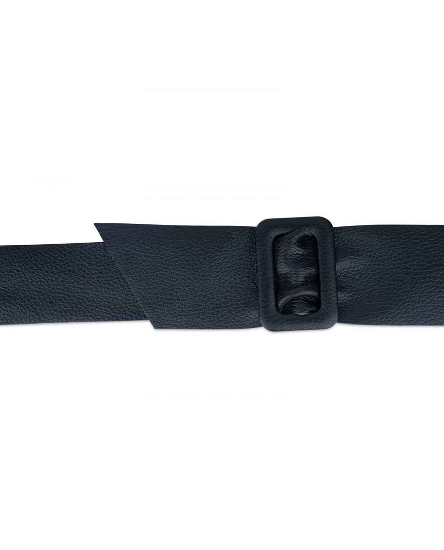 black high waist belt for dresses wide 6 cm 3