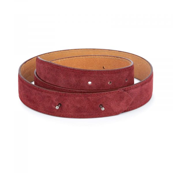 burgundy suede belt without buckle usd45 28 42 5