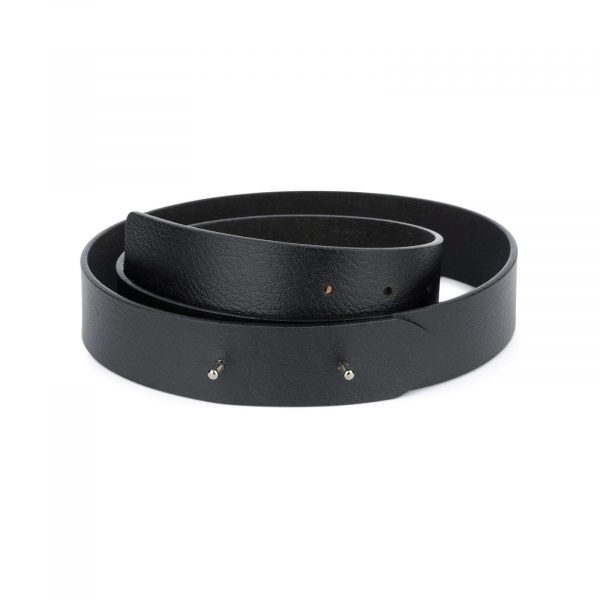 mens black leather belt without buckle 35usd 28 34 0