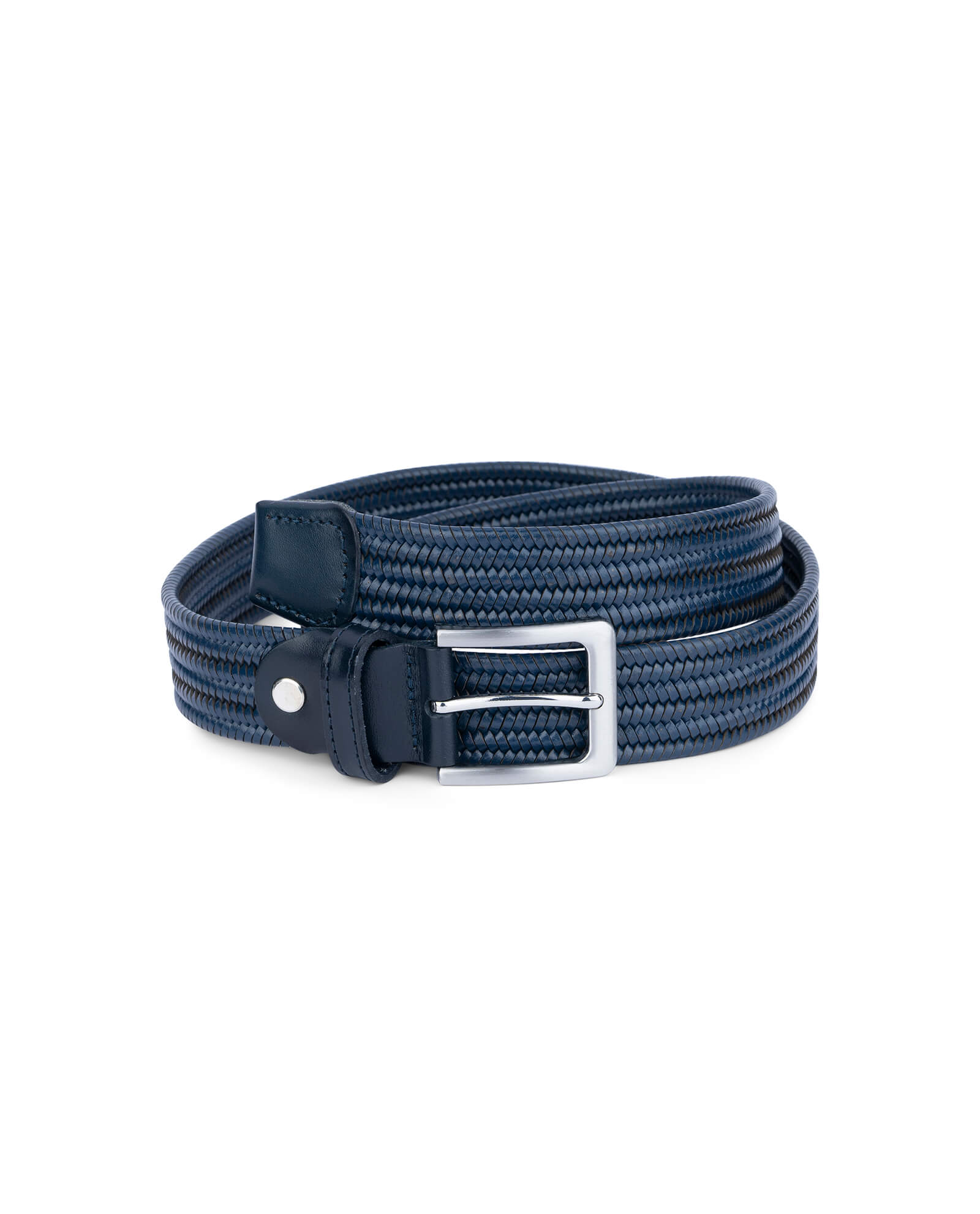 Larsson & Co Braided Stretch Belt Navy Blue Men's Size M or L New Nwt 