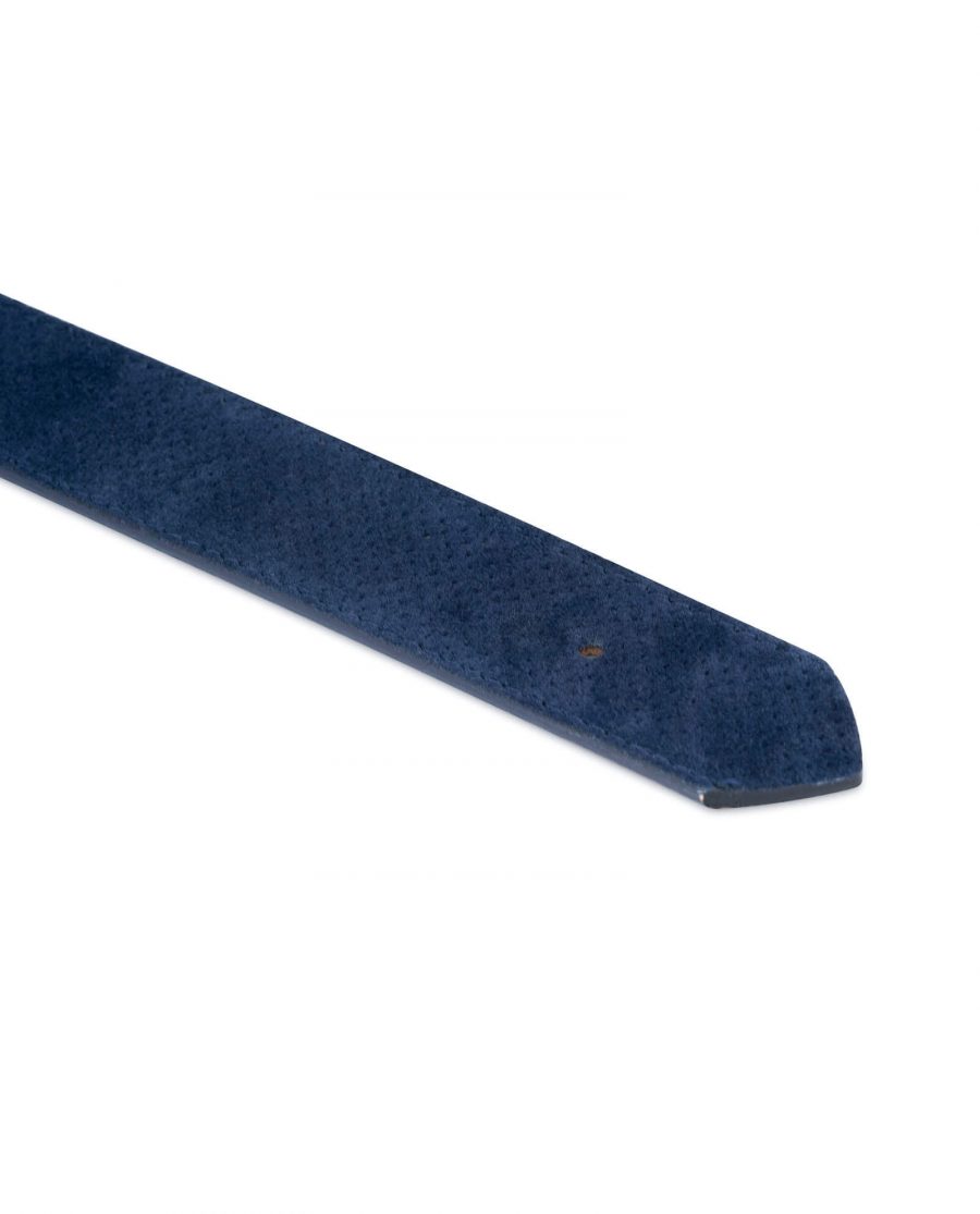 perforated blue suede belt strap 35usd 28 42 1