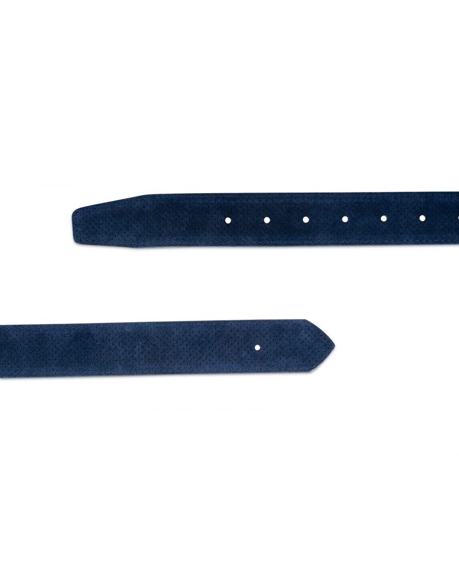 perforated blue suede belt strap 35usd 28 42 2