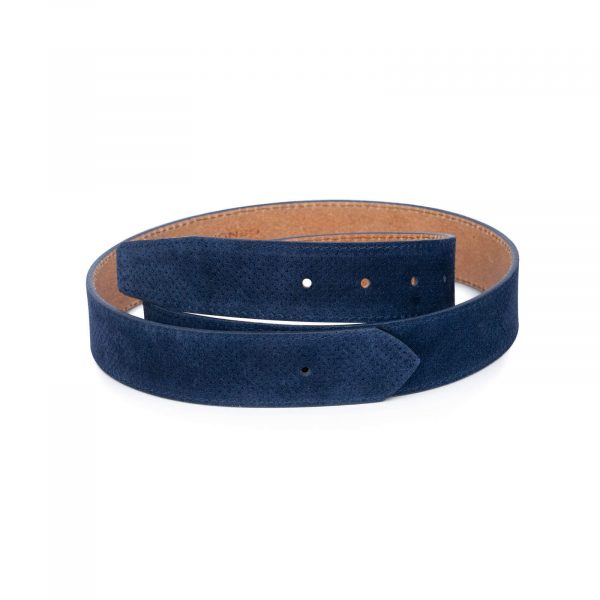 perforated blue suede belt strap 35usd 28 42 3