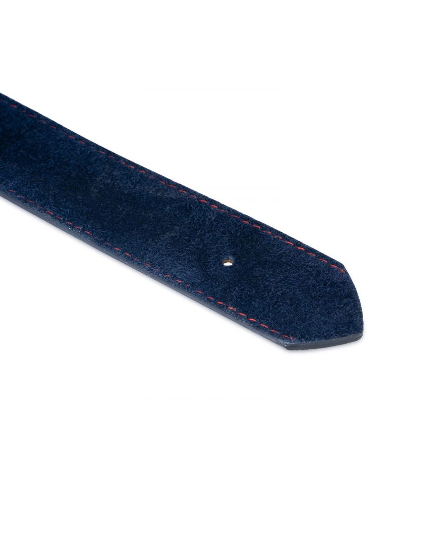suede blue belt strap red stitch 35usd 28 42 1