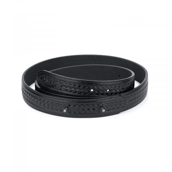 tooled full grain leather belt without buckle 25 usd 28 40 0