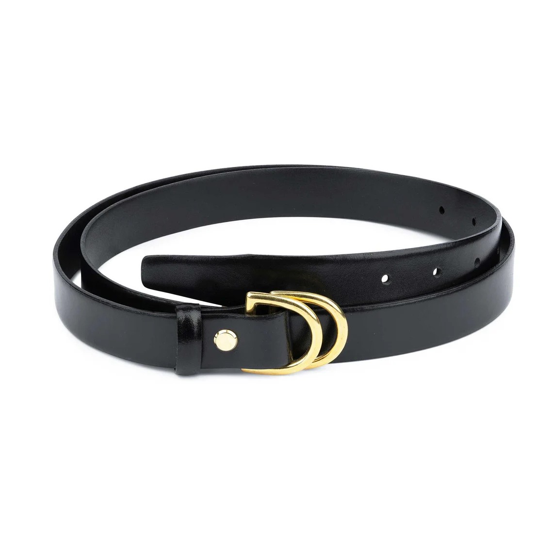 werkplaats Monica straal Buy Womens D Ring Belt With Brass Loops | LeatherBeltsOnline.com
