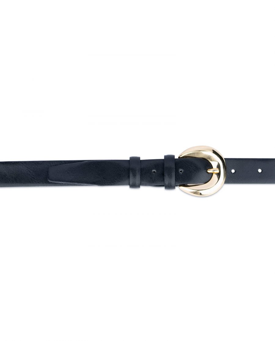 womens black belt with gold buckle 2 5cm 45usd 2