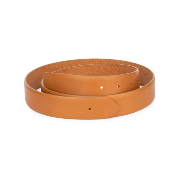 Brown Leather Belt Strap 35mm 1
