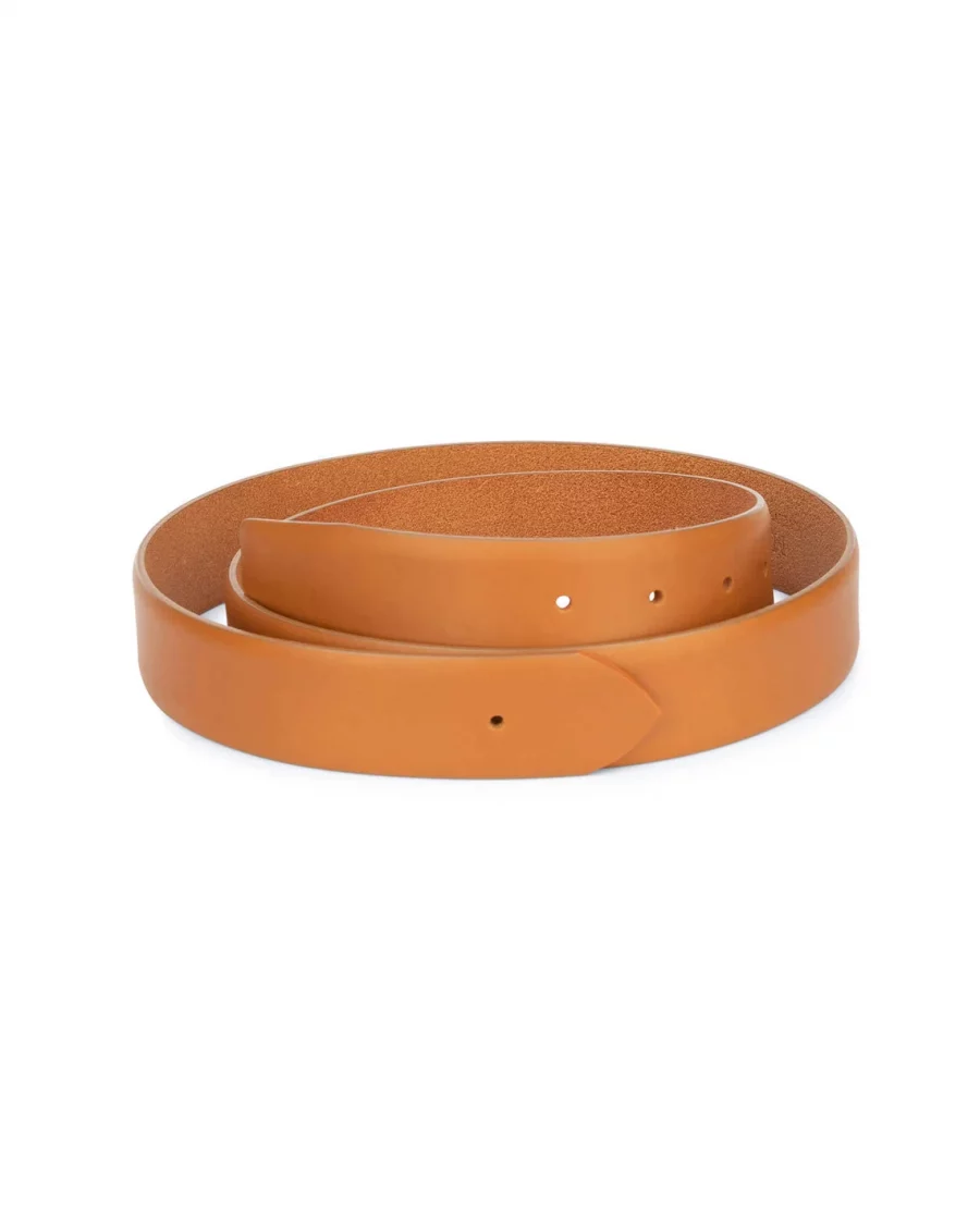 Brown Leather Belt Strap 35mm 1