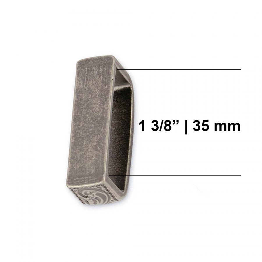 silver metal belt loop 1 3 8 inch 4 1