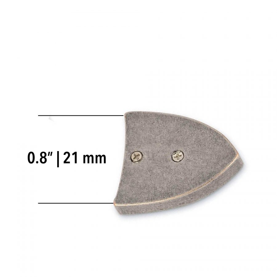 silver metal end belt tip 21 mm 5