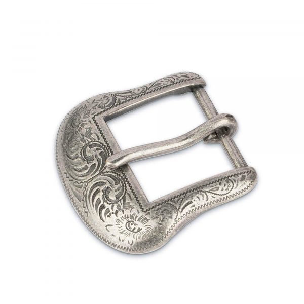 western belt buckle silver 1 1 8 inch 1
