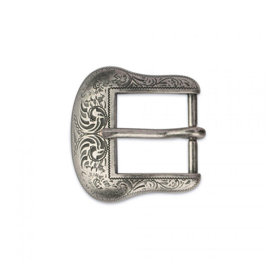 western belt buckle silver 1 1 8 inch 4