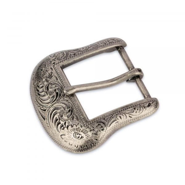 western belt buckle silver 1 3 8 inch 1 1