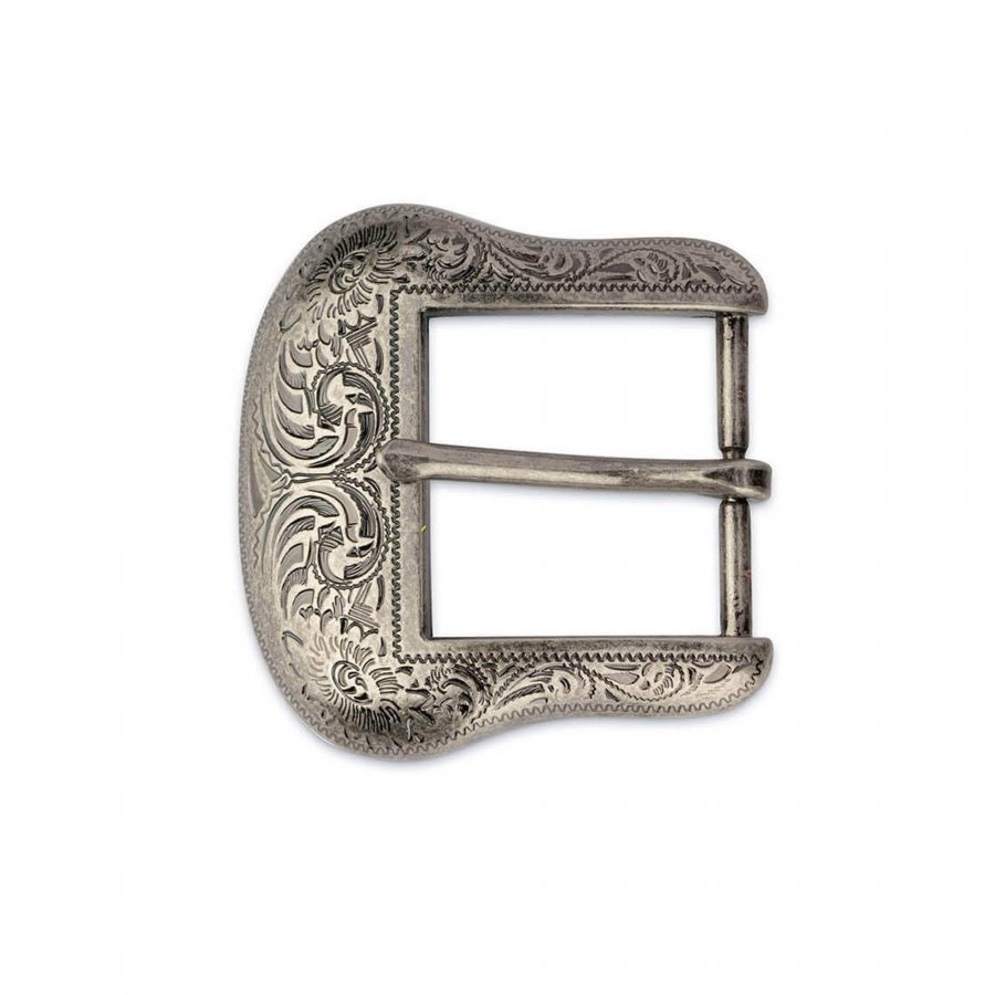 western belt buckle silver 1 3 8 inch 3 1