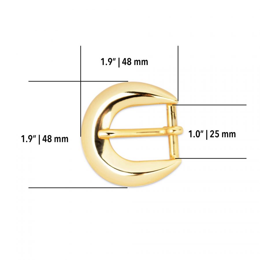 women belt buckle gold 25 mm 3