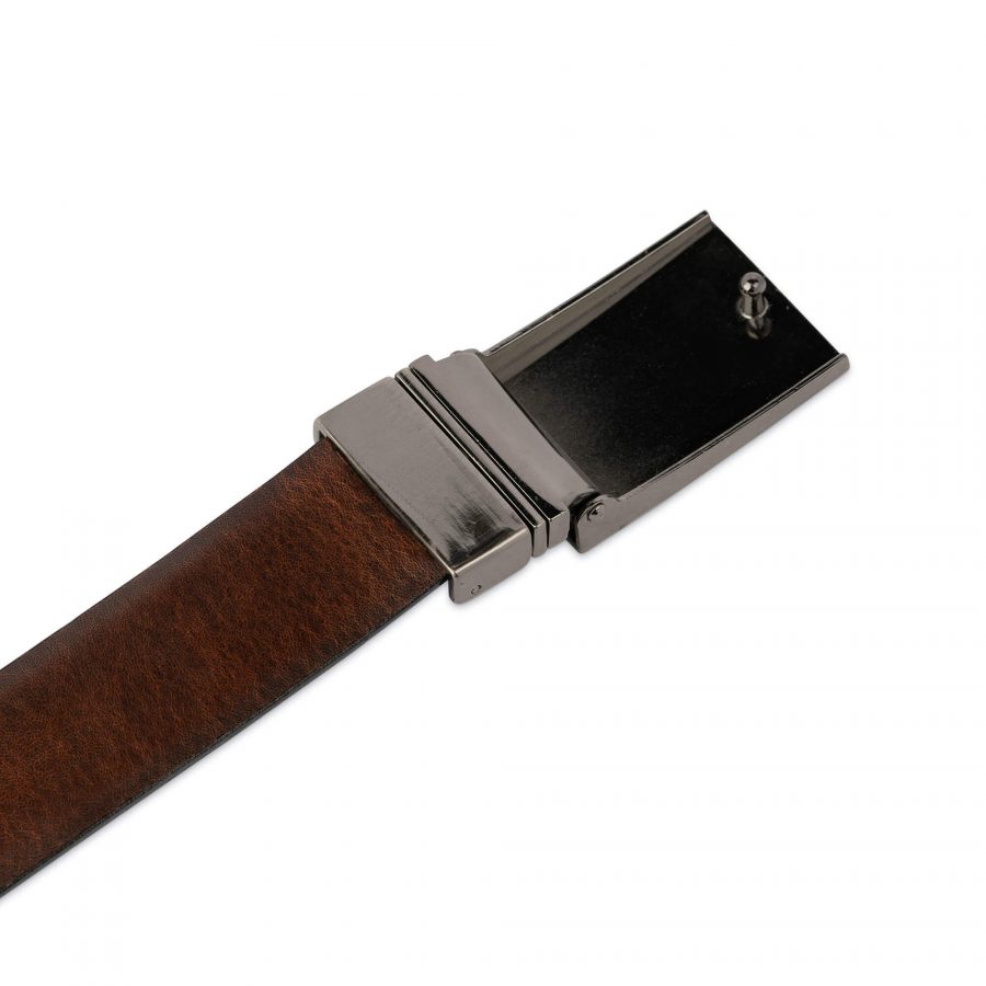 black brown mens reversible belt with plate buckle 28 40 55usd 4