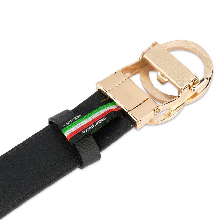 black ratchet belt with gold buckle double circle 28 44 59usd 3