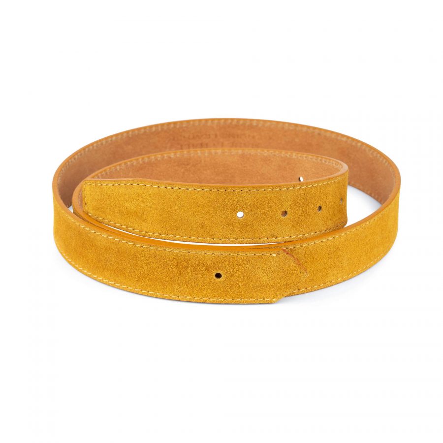 camel suede leather belt strap for buckle 35 mm 28 44 usd49 1