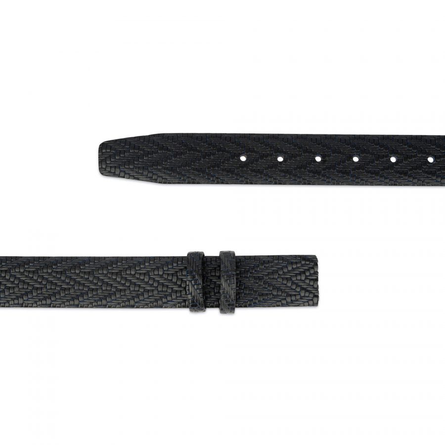 luxury leather belt strap for buckle black blue sz28 40 usd65 2