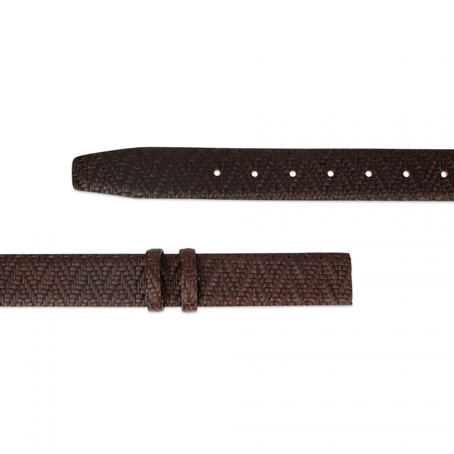 luxury leather belt strap for buckle brown orange sz28 38 65usd 2