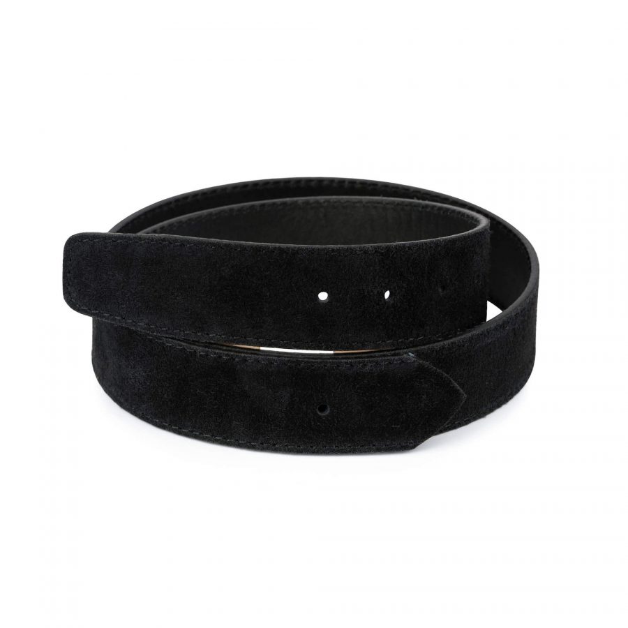 replacement black suede leather belt strap for buckle 35 mm 28 44 usd55 1