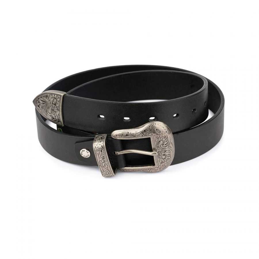 western belts for men black full grain leather 35 mm 28 44 65usd 1