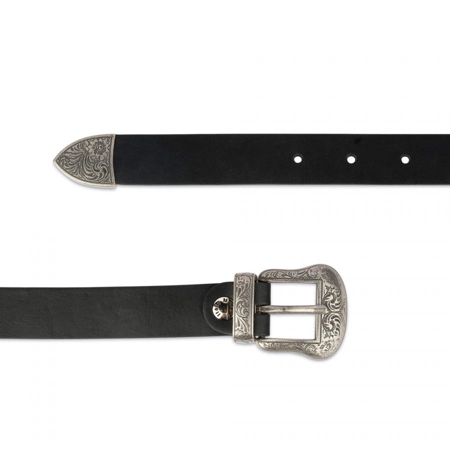 western belts for women black full grain leather 1 inch 28 42 45usd 3