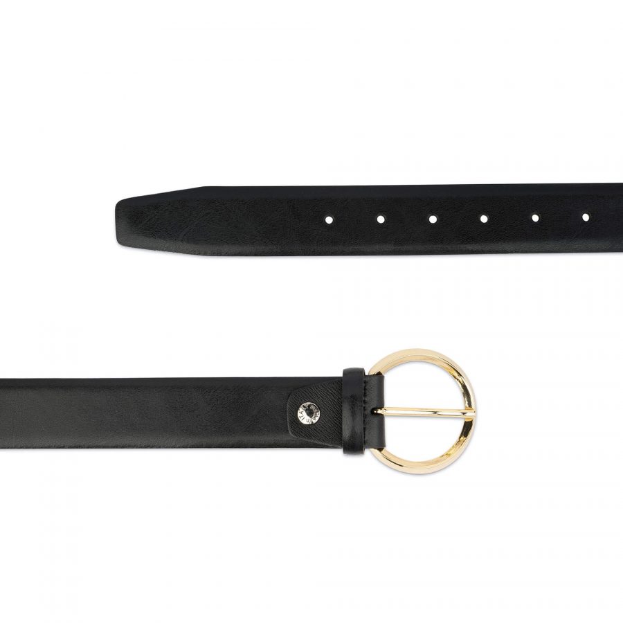womens black belt with gold round buckle 28 40 65usd 3